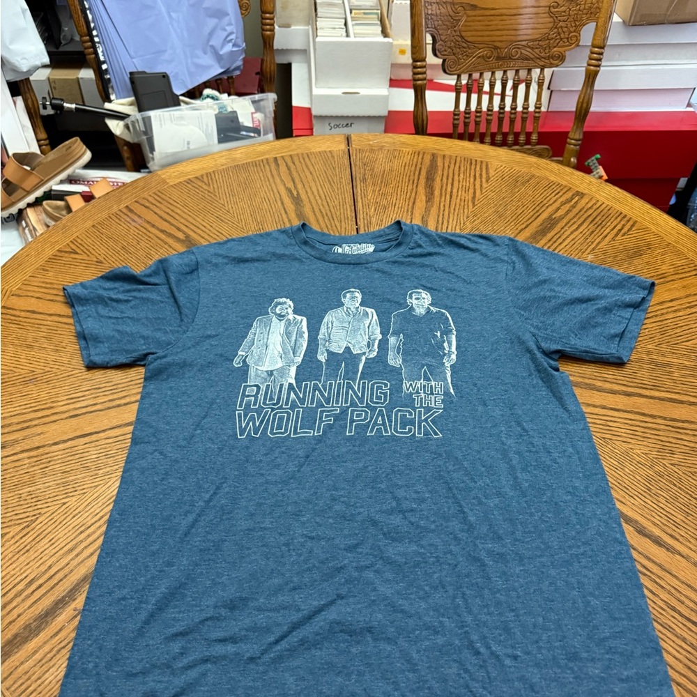 Old Navy HangOver  Running with the Wolf Pack Graphic Tee - Blue